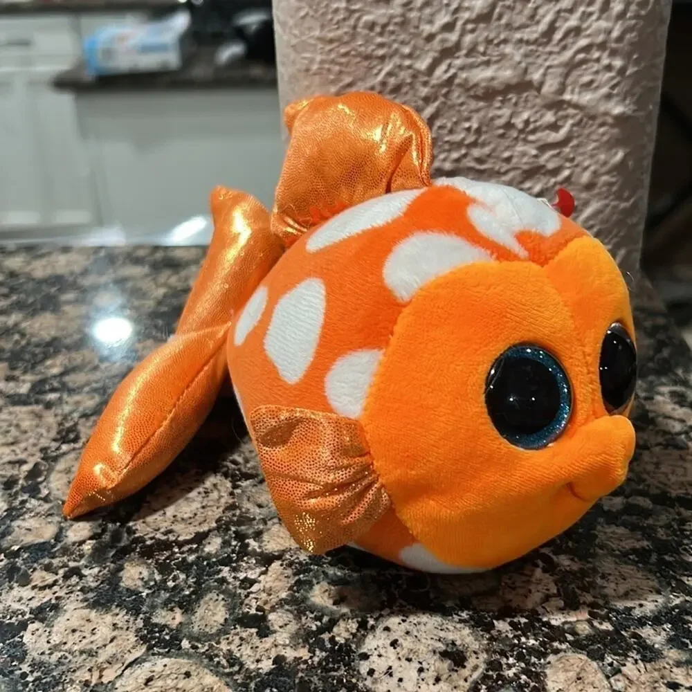 Ty beanie Boos baby Sami the Fish Boo 5” NWT Stuffed Animal Toy